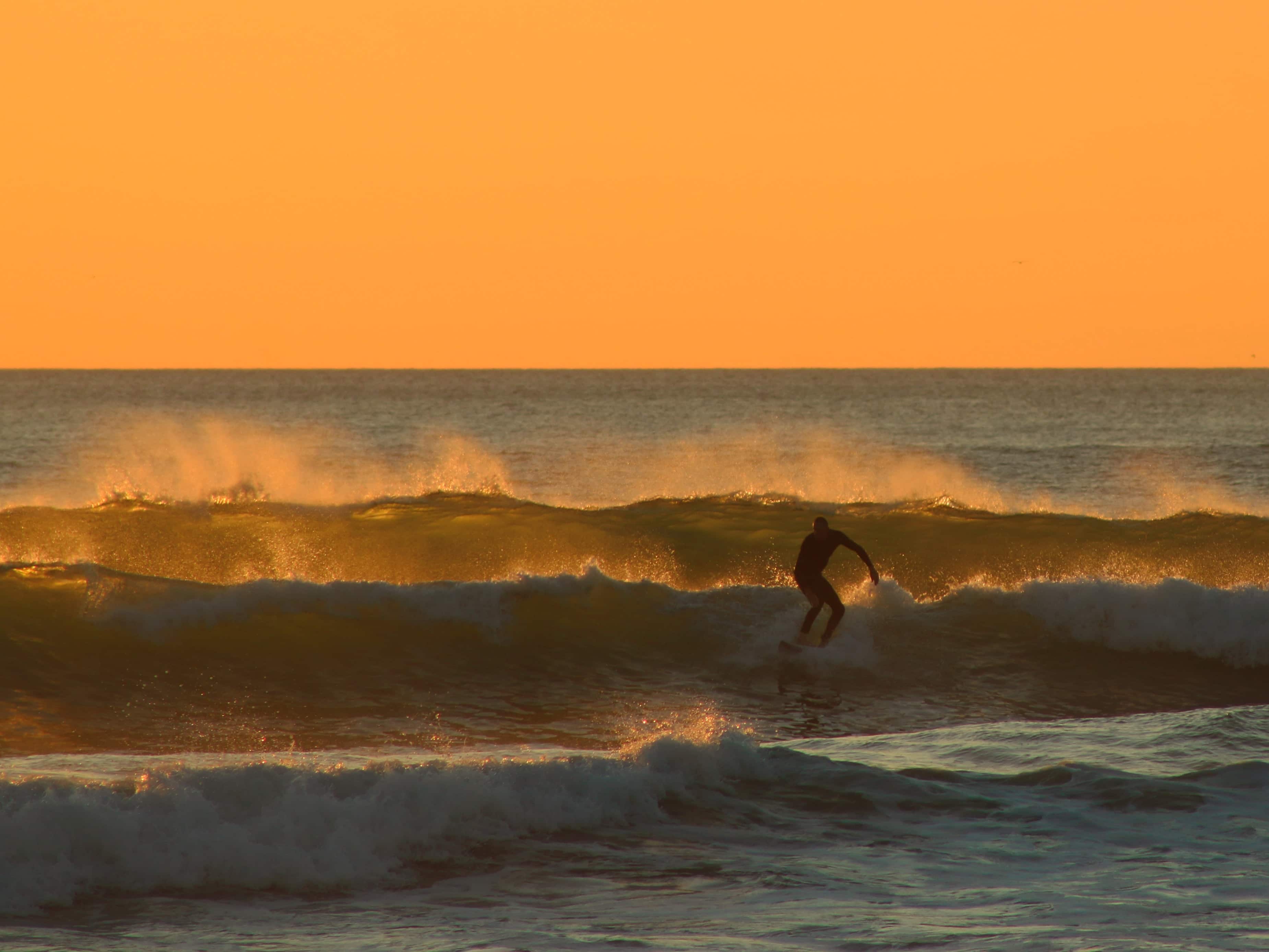 Surfing waves in Costa Rica